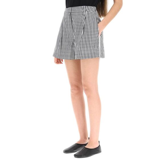 SIMONE ROCHA Gingham Cotton Shorts - Picture 4 of 4